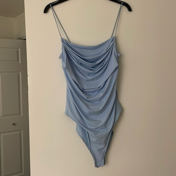 Zara Tops - Zara Baby Blue Bodysuit
